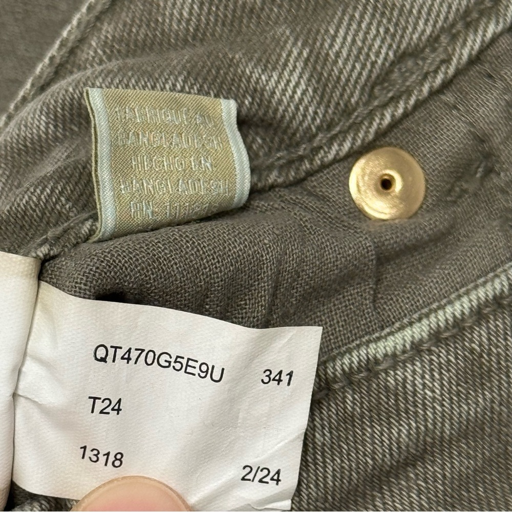 Michael Kors Cargo Style Front Slit Midi Calf Length Skirt Stretch Sz 4 Olive Gr - Picture 9 of 14